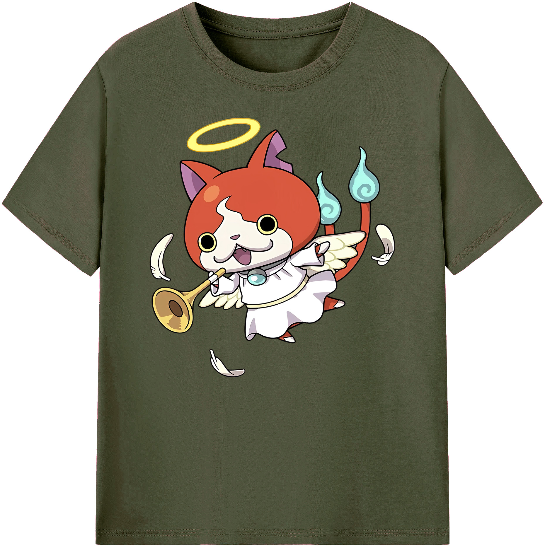 （画像用） 妖怪ウォッチ Yo-kai Watch 綿100％ メンズ半袖Tシャツ｜肌触りやわらか＆通気性